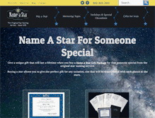 Tablet Screenshot of nameastar.com